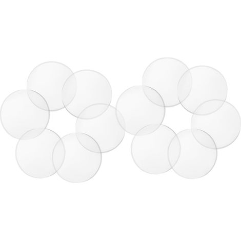 Lot de 12 amortisseurs de comptoir en verre transparents antidérapants (1/5)