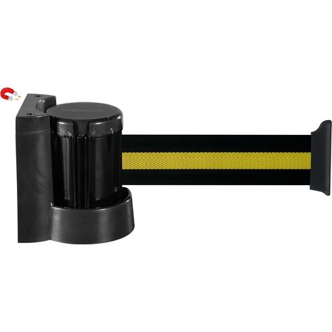 MORION Wandgurt magnetisch Gurtband schwarz/gelb/schwarz 3 m (1/2)
