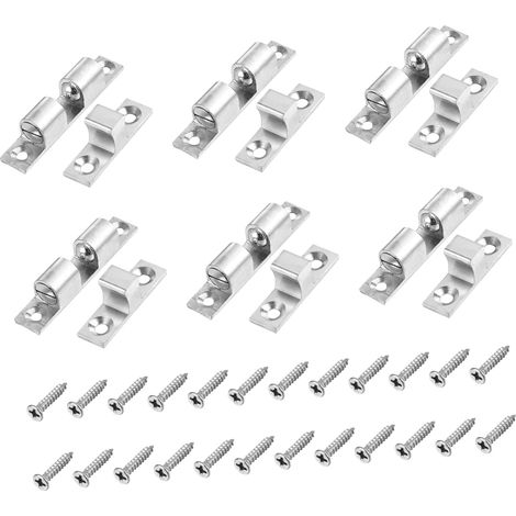Lot de 6 vis tension pour loquet porte placard, à galet, charnières (1/5)