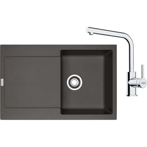 Franke - Set da cucina G259ŠB, lavello in fragranite MRG 611 e miscelatore FS 3230.031, grigio ardesia/cromo 114.0720.186 (1/2)