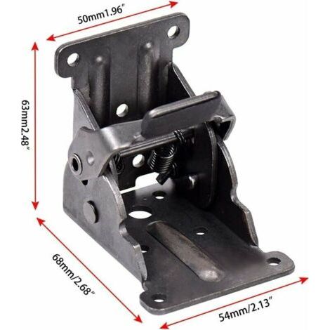 Charnières Autobloquantes, Support de Support Pliable Raccords de Jambe et Accolade de Coin, Pour les Pieds Pliants Établi Pliant, (4 pièces) (1/4)