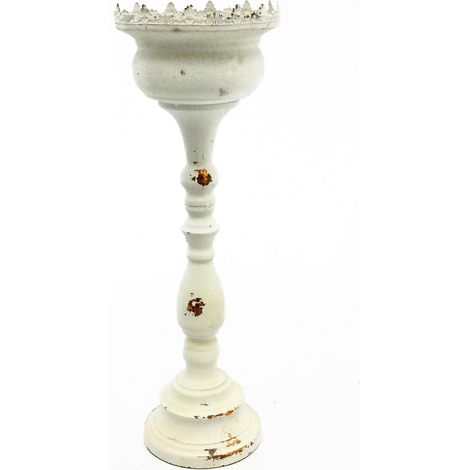 Vimin Box Centrotavola Alti Stretti D 16 Cm H 48 Cm Bianco Macchiato