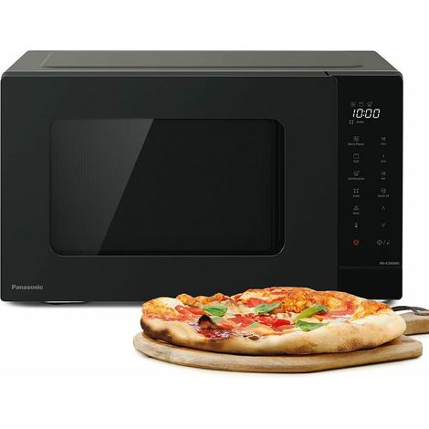 Horno microondas Panasonic NN-K36NBMEPG de superficie plana, combinado, 24 L, 900 W, color negro (1/3)
