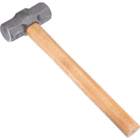 4 Livre Double Face Marteau Forgeron Ingénieur Marteau avec 11" Bois Poignée Forgé Acier Tête pour Maison Industrie Travail Bois (1/5)