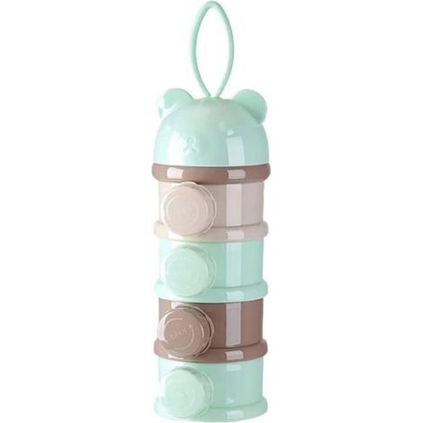 Boîte de dosage de lait en poudre pour bébé Boîte de dosage de distributeur de lait en poudre à 4 compartime BOITES DE CONSERVATION (1/5)