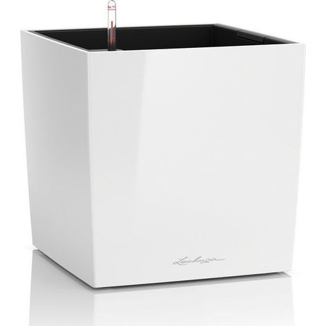 LECHUZA CUBE Premium 30 Komplettset scarlet rot hochglanz