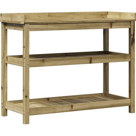 Pflanztisch Ablagen 108x45x86,5 cm Imprägniertes Kiefernholz vidaXL