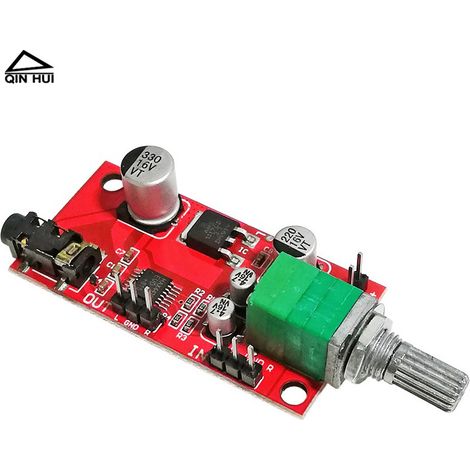 Carte d'amplificateur de casque haute fidélité et haute puissance de qualité audiophile DC3-12V, mini carte de préamplificateur de puissance à deux canaux