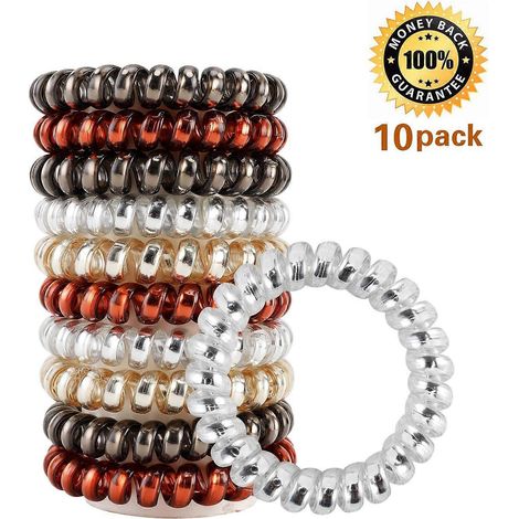 Spiralstirnband, Wickelstirnband, Haarband, Stirnband mit Telefonkabel, elastisches Stirnband