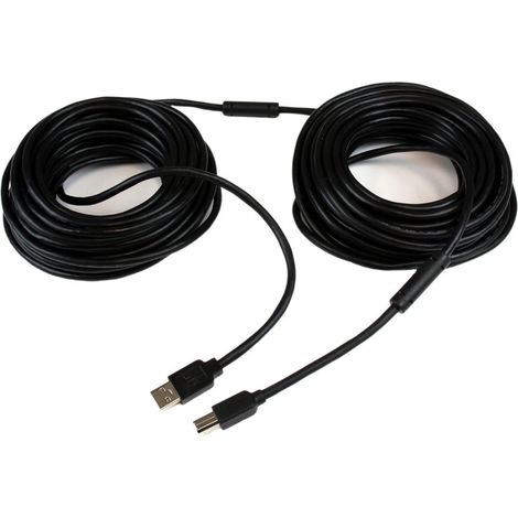 StarTech.com Câble USB Actif A vers B 20 m - M/M - Noir (1/3)