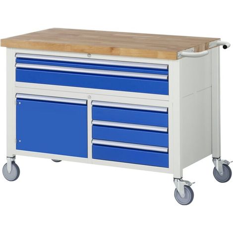 Etabli mobile brut Modèle 8922 LxPxH 1250x700x880mm (1/5)