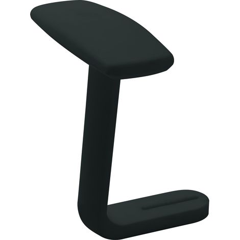 STIER T-Armlehne für Bürostuhl, breitenverstellbar, mit extra weicher Oberfläche, bietet komfortable Entlastung für Hals und Nacken, ergonomische Unterstützung