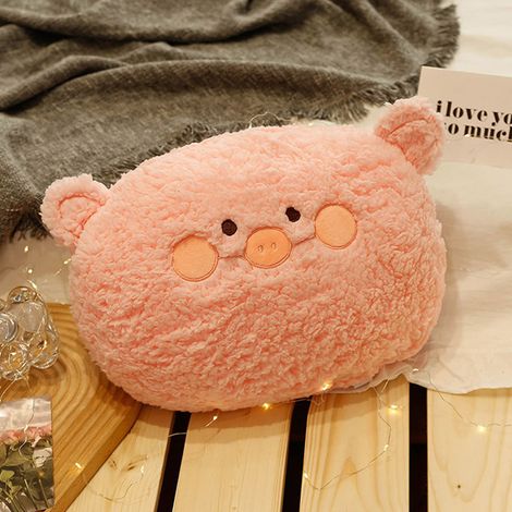 Plüschkissen, warm und niedlich, dekorativ, weich und kuschelig, für Zuhause, Schlafzimmer, Büro, rosa, 28 cm (1/5)