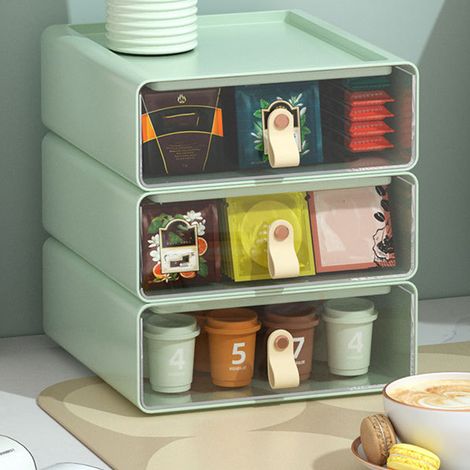 Boîte de rangement à compartiments transparente - Modèle XL - Capacité élevée - Bureau/Atelier (1/5)
