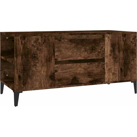 Maison Exclusive - TV-Schrank Räuchereiche 102x44,5x50 cm Holzwer (1/5)