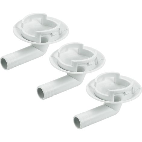 Paquet de 3 Climatisateur Vidange Tuyau Connecteur 40mm Tube Coude Raccord Remplacement Pièce Accessoires pour Mini-Split Fenêtre AC, Beige (1/5)