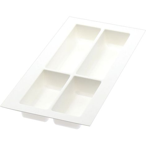 Agoform Besteckeinsatz Classico kürzbar 490x240x50,5mm, Kunststoff weiß