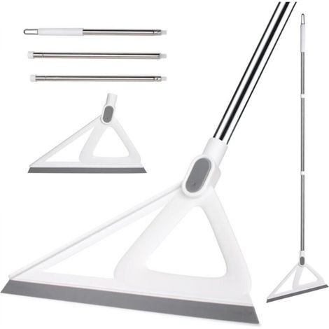 Multifunctional silicone mop, squeegee mop for sweeping up water and pet hair, magic rubber mop (white) (1/5)