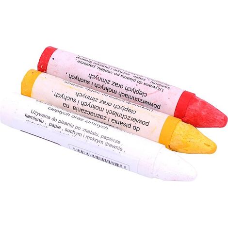 Craie industrielle et technique, indélébile, 5 pièces, JAUNE