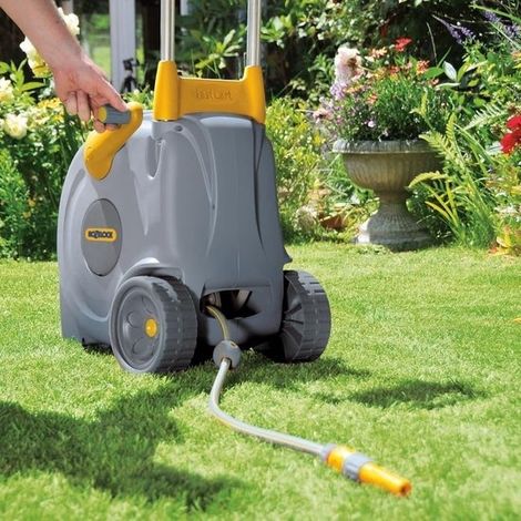 Hozelock – Chariot à tuyau arrosage Fast Cart – Enrouleur avec système Easy Rewind – Raccord 16 mm (5/8 pouces) – Stable et facile à transporter