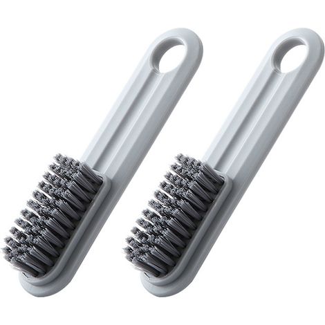Brosse De Nettoyage - Poignée Ergonomique - Soies Rigides Non Glissantes - Pour Salle De Bain Cuisine Chaussures Vêtements - 1 Pièce (1/5)
