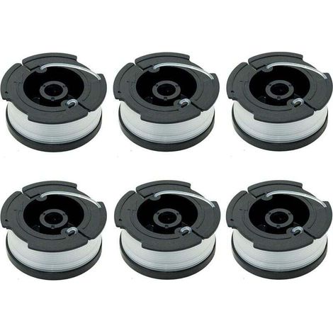 Paquet de 6 Bobines A6481 A6485 pour Black Decker Coupe Bordures (1/4)