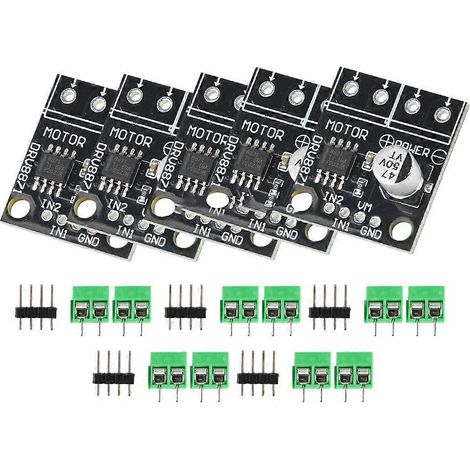 DRV8871 H-Brücken-Motorsteuermodul (5 Stück) für 6,5-45V, 3,6A DC-Bürstenmotoren mit PWM-Steuerung. (1/5)