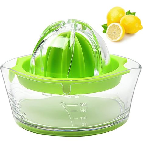 Presse-agrumes avec filtre à pulpe, râpe à fruits/légumes/chocolat,- Design peu encombrant - Base en silicone antidérapante - Passe au lave-vaisselle - Pas d'électricité, pas de bruit (1/2)