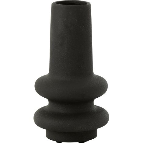 Vase Déco en Argile "Lyra" 32cm Noir (1/4)