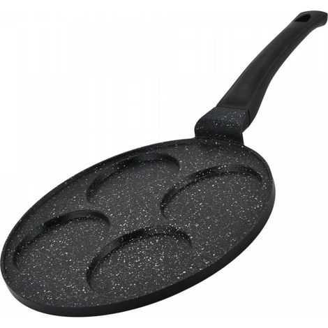 Pancake Pan, 26cm Marble-Coated Nonstick, 4-Slot (1/5)