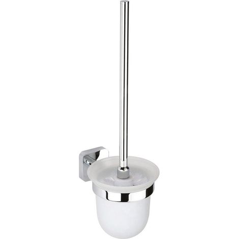 Sapho Insia - Brosse de toilette avec support mural, chrome IS008 (1/3)