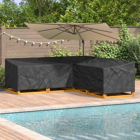 Copertura per mobili 270 x 270 x 80 cm Tessuto Oxford 210D Nero vidaXL (1/5)