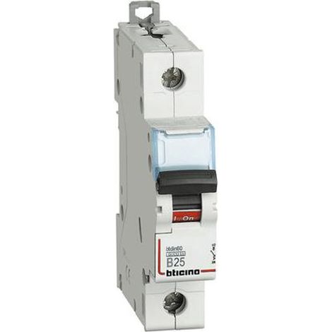 Interruttore magnetotermico 1P 1 modulo 25A curva B Bticino