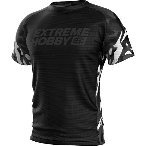 Maglietta tecnica Extreme Hobby Black Panther nera e bianca, taglia XL