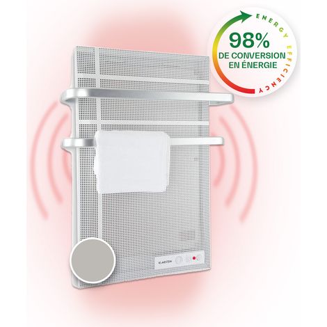 Klarstein – Chauffage infrarouge mural 1000W – Détection fenêtre ouverte – Protection IP24 – Thermostat ajustable – Économie d'énergie sans CO2 (1/10)