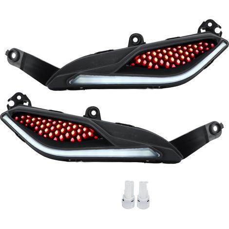 Clignotants Moto 2 Pièces Avant Arrière IP67 Étanche Haute Luminosité Blanc Compatible RS 150 RS150R (1/5)