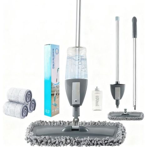 KLVGTIFS PU - Balai à franges avec réservoir - Balai à franges en microfibre épaisse - Convient pour la maison et la cuisine (1/5)