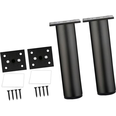 Patas de soporte universales para muebles, de 2 a 15 cm, color negro arena.
