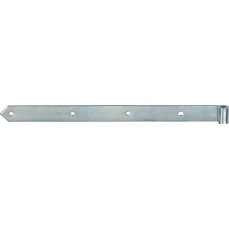 Bisagra de taller ancho 37 mm largo 400 mm espesor 5 mm acero azul galvanizado semipesado VORMANN