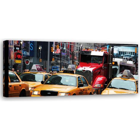 Tableau sur toile Rue bondée à New York 90x30 (1/5)