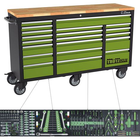TRUTZHOLM Werkstattwagen Deluxe XXL 20 Schubladen inkl. 4 Schubladen 135 tlg. bestückt (1/5)