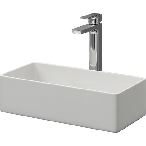 Nuie Luxe Matt White 465mm x 235mm Rectangular Countertop Basin - NBV280 (1/5)