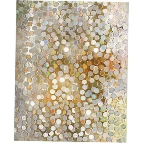 Film Fenêtre Intimité PVC Motif Points Colorés Film Statique sans Adhésif Protection UV Occultant pour Porte Et Vitre Décor Maison Facile à Poser sans Trace (1/4)