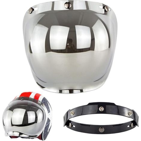 Visera retro de espejo burbujas abatible con 3 broches para (1/5)