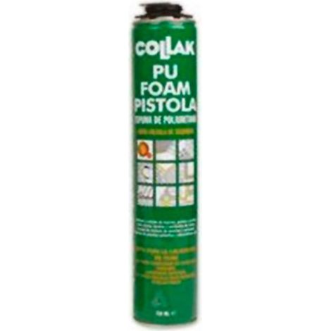Mousse polyuréthane pour pistolet 750ml par Collak (1/2)