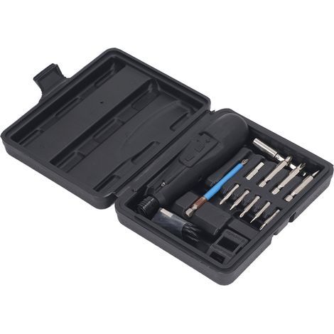 Elektrisches Schraubendreher-Set, gerader, USB-aufladbarer Akkuschrauber mit LED-Leuchte (1/5)