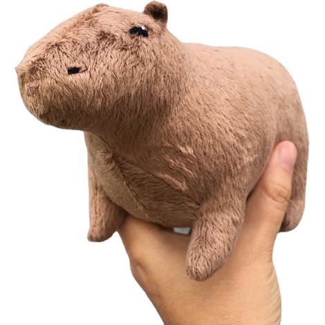 peluche capybara, rongeur à fourrure, jouet câlin, animal en peluche doux (1/5)
