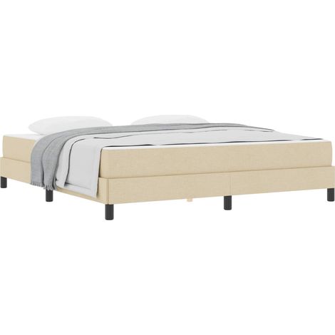 Maison Exclusive - Boxspringbett Creme 180 x 200 cm Stoff