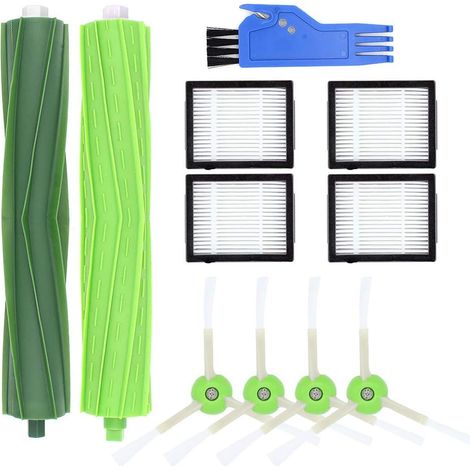 Brosses à Rouleau & Brosse Latérale & Filtres Hepa Kit d'accessoires de Rechange pour iRobot Roomba i7 i7 + / i7 Plus E5 E6 E7 Aspirateur Robot (Paquet B) (1/5)