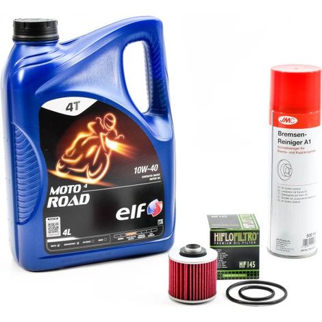 Kit Entretien Vidange Standard pour YAMAHA XT 250 de 1980 à 2015 - ELF  MOTO 4 ROAD 10w40 4L